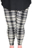 Black and White Lined Vest and Leggings Lookbook Outfit (SM-XL)