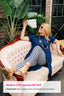 Leggings de terciopelo azules