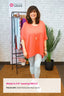 Ribbed Easy Top - Coral