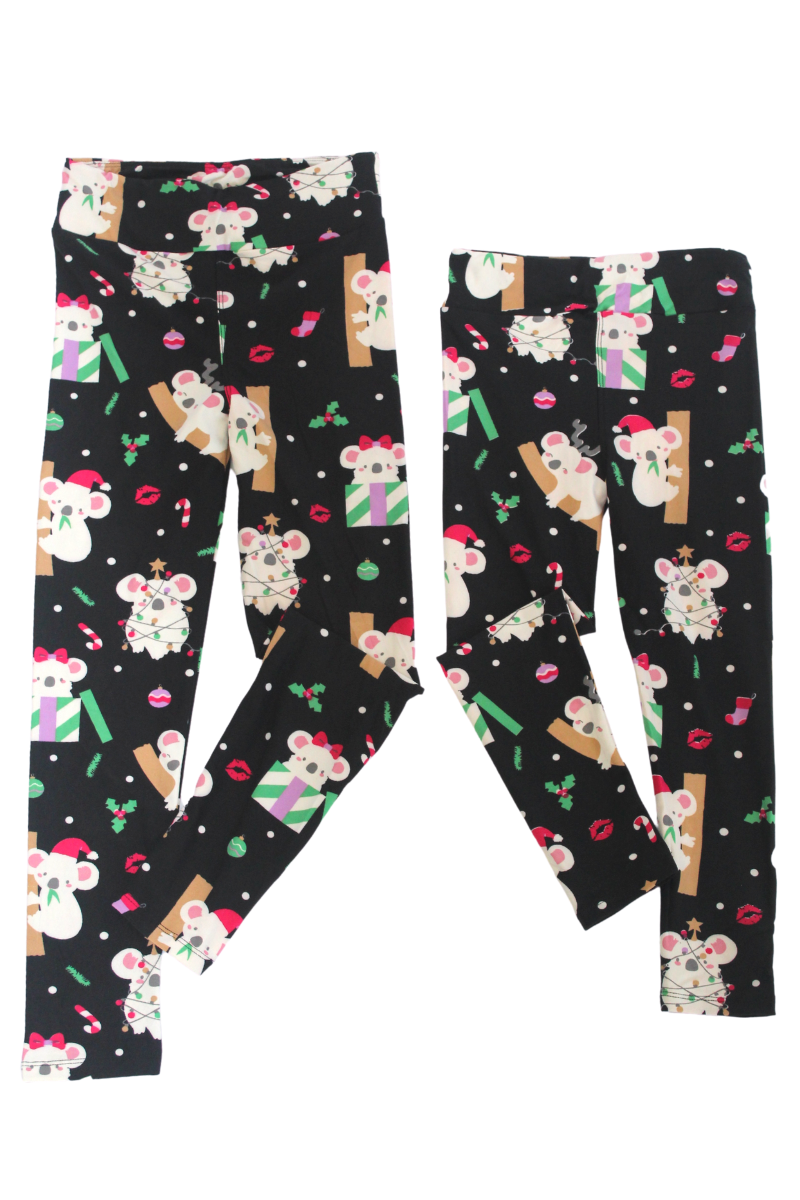 Kids christmas leggings discount