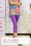 Leggings capri morados