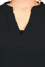 Split Tulip Sleeve Top - Black