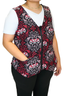 Lined REVERSIBLE Vest - The Bones