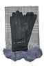 FREE Grey Plaid Pom Pom Scarf and Glove Bundle ($47 Value) by She's Got Leggz