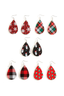 Christmas Double Sided Patterned Earrings