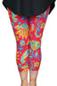 Leggings capri rosas para mujer