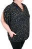 Split Tulip Sleeve Top - PRINTS & SOLIDS XL / A Star is Born by She's Got Leggz