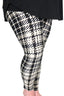 Black and White Lined Vest and Leggings Lookbook Outfit (SM-XL)