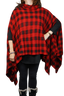 Buffalo Plaid Sideslit Poncho