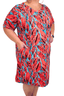 Cuffed Tee Dress XLarge / Burning Ring of Fire by She's Got Leggz