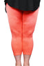 Solid Calypso Coral Capri Leggings