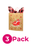 Easy Wrap Christmas Gift Bag Set - 3 Pack