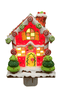 Porcelain Night Light with Gift Box Gingerbread House by She's Got Leggz