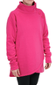 Comfort Button Cowl Sweatshirt SM / Power Pink by She's Got Leggz