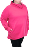 Comfort Button Cowl Sweatshirt XL / Power Pink by She's Got Leggz