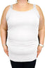 Comfort Cami Top - Regular and Ledged XL / White / Regular by She's Got Leggz