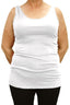 Comfort Reversible Tank Top - Regular and Ledged SM / White / Ledged by She's Got Leggz