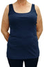 Comfort Reversible Tank Top - Regular and Ledged SM / Navy / Regular by She's Got Leggz