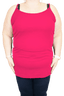 Comfort Cami Top - Regular and Ledged 1X / Power Pink / Regular by She's Got Leggz