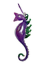 Glass Seahorse Ornament