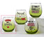 Grinch Stemless 16 oz Wine Glasses DRINK UP GROUCHES by She's Got Leggz