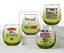 Grinch Stemless 16 oz Wine Glasses I'M A REAL GROUCH BEFORE WINE by She's Got Leggz