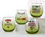 Grinch Stemless 16 oz Wine Glasses STINKY SMELLY FUNKY by She's Got Leggz
