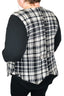 Black and White Lined Vest and Leggings Lookbook Outfit (SM-XL)