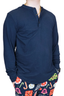 Men's Henley Long Sleeve - Navy