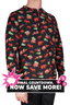 Men's Henley Long Sleeve - CHRISTMAS PRINTS