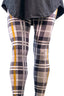 On Golden Plaid Leggings