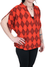 Split Tulip Sleeve Top SM / Rad in Plaid by She's Got Leggz