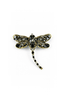 Rhinestone Brooches Black Dragonfly by She's Got Leggz