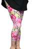 Rose Blooms Capri Leggings