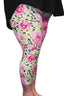 Rose Blooms Capri Leggings