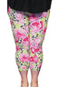 Rose Blooms Capri Leggings