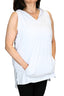 FlexLeisure Sleeveless Kanga Hoodie Tee