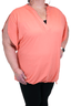 Split Tulip Sleeve Top XL / Calypso Coral by She's Got Leggz