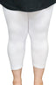 White Capri Leggings