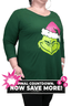Christmas Grinch 3/4 Graphic Tee