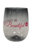 SGL 12oz Black Acrylic Wine Glass