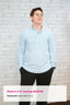 Men's Henley Long Sleeve - Nantucket Blue